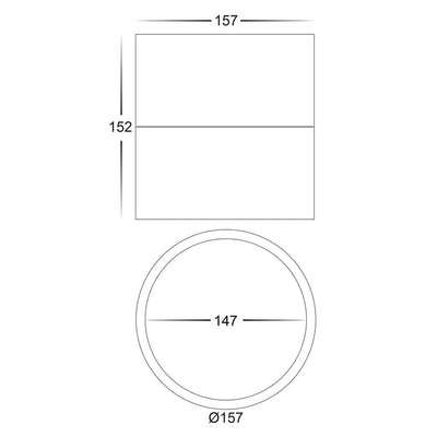 Surface Mounted LED Downlight 18w Black, White CCT HCP-89X1814 Havit Commercial