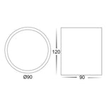 Surface Mounted LED Downlight 12w Black, White CCT HCP-8021204, HCP-8031204 Havit Commercial