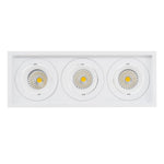 280mm x 100mm LED Downlight 3x13w Black, White CCT CRI 90+ HCP-81X51213 Havit Commercial