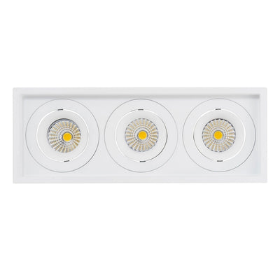 280mm x 100mm LED Downlight 3x13w Black, White CCT CRI 90+ HCP-81X51213 Havit Commercial