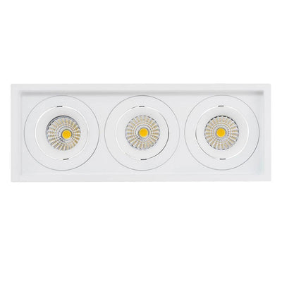 280mmx100mm LED Downlight 39w Black, White CCT CRI 90+ HCP-81XX1213 Havit Commercial