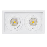 190mm x 100mm LED Downlight 2x13w Black, White CCT CRI 90+ HCP-81X51113 Havit Commercial