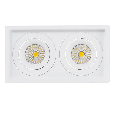 190mm x 100mm LED Downlight 2x13w Black, White CCT CRI 90+ HCP-81X51113 Havit Commercial