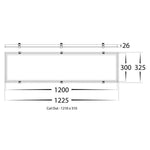 Acc. - Recessed Kit to Suit Rectangle 40w LED Panel Havit Commercial - HCP-17340-R-REC 