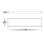 Acc. - Surface Mount Kit to Suit Rectangle 40w LED Panel Havit Commercial - HCP-17341-R-SM
