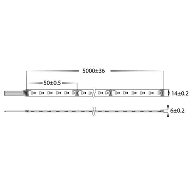 20w 24v DC 240LED RGB + 3000k IP67 LED Strip Light Havit Commercial - HCP-3466251