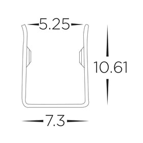8mm x 11mm Bendable Aluminium Channel to suit 6x12mm Haviflex LED Strip Havit Commercial - HCP-3660612-BC