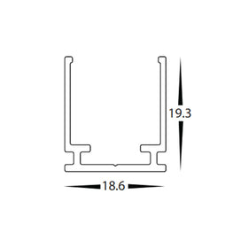 Acc. - Mounting Clips to suit 15x15mm HAVIFLEX LED Strip Havit Commercial HCP-3764-MC