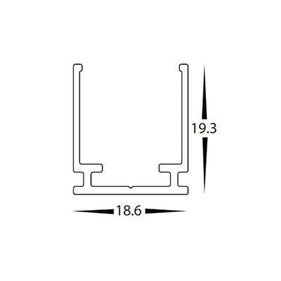 Acc. - Mounting Clips to suit 15x15mm HAVIFLEX LED Strip Havit Commercial HCP-3764-MC