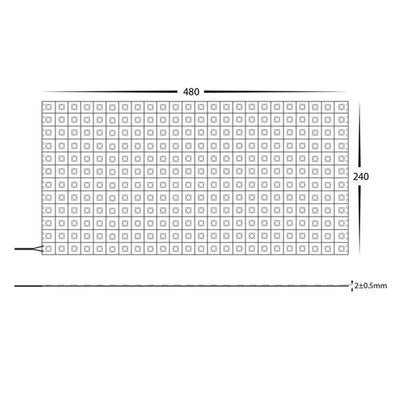 110w 24v DC 288LED RGBCW IP20 LED Sheet Havit Commercial - HCP-3825150