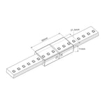 Acc. - Straight Joiner to Suit 240v IP65 LED Strip Havit Commercial - HCP-3865-SJ