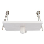 Acc. - Recessed Square Canopy 100mm in Black, White or Satin Chrome Havit Commercial - HCP-4XX003