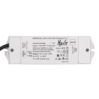 24v DALI + Push Dim Dimmable LED Driver in 30w/60w/100w/150w/200w Havit Commercial - HCP-522X31