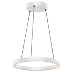 25w Circa LED Pendant Light 500mm in Black or White Havit Commercial - HCP-64212X, HCP-64312X
