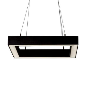 Proline Square Pendant Light 65w Triac Dimmable in Black or White Havit Commercial - HCP-672850, HCP-673850