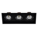 280mmx100mm LED Downlight 18w Black, White CCT CRI 90+ HCP-81XX1206 Havit Commercial