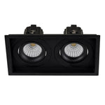 190mm x 100mm LED Downlight 2x13w Black, White CCT CRI 90+ HCP-81X51113 Havit Commercial