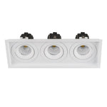 280mm x 100mm LED Downlight 3x13w Black, White CCT CRI 90+ HCP-81X51213 Havit Commercial