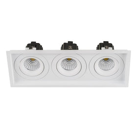 280mm x 100mm LED Downlight 3x13w Black, White CCT CRI 90+ HCP-81X51213 Havit Commercial