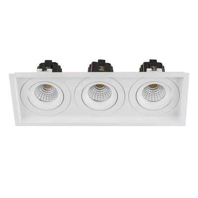 280mm x 100mm LED Downlight 3x13w Black, White CCT CRI 90+ HCP-81X51213 Havit Commercial