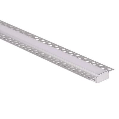 Square Gyprock Aluminium Profile 62x14mm in Silver Havit Commercial - HCP-4916214