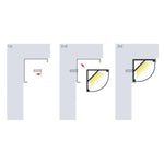 20mm x 20mm Corner Aluminium Profile Silver Havit Commercial - HCP-4212020