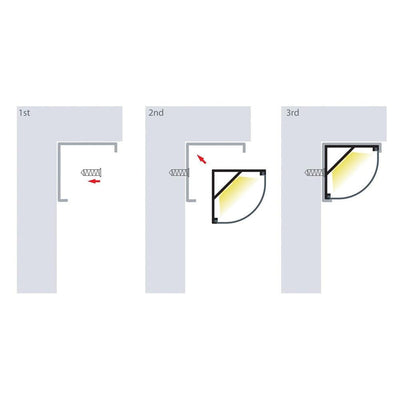 20mm x 20mm Corner Aluminium Profile Silver Havit Commercial - HCP-4212020