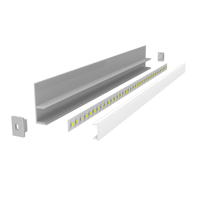 36mm x 11mm Gyprock Aluminium Profile in Silver Havit Commercial - HCP-4913611