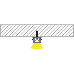 Shallow Square Aluminium Profile 10x7mm in Silver Havit Commercial - HCP-4111007