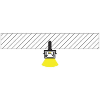 Shallow Square Aluminium Profile 10x7mm in Silver Havit Commercial - HCP-4111007