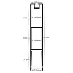 18mm x 96mm Suspended Aluminium Profile Black, White Commercial - HCP-44X1896