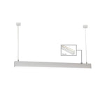 60mm x 80mm Square Up and Down Suspended Aluminium Profile IP20 in Silver/Black/White Havit Commercial