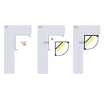 Corner Aluminium Profile 16x16mm in Silver/Black/White Havit Commercial - HCP-42X1616