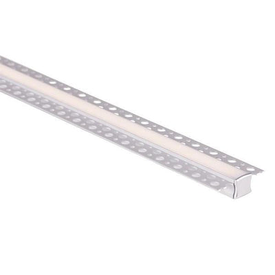 Square Gyprock Aluminium Profile 50x15mm in Silver Havit Commercial - HCP-4915115