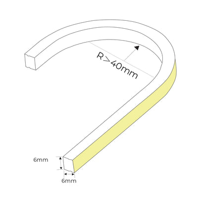 7.2w Top Bend HaviFlex Flexible Neon LED Strip Light 2700k, 3000k, 4000k Havit Commercial - HCP-3660606X