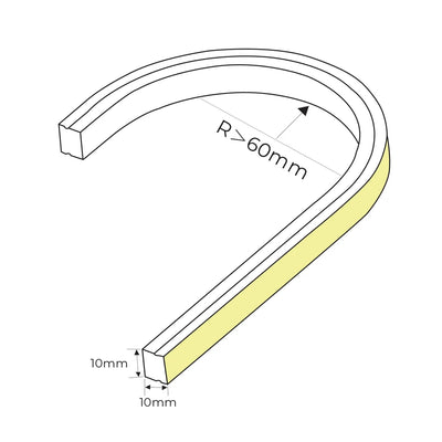 7.2w Top Bend HaviFlex Flexible Neon LED Strip Light 2700k, 3000k, 4000k Havit Commercial - HCP-3661010X