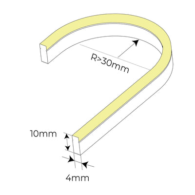 7.2w Side Bend HaviFlex Flexible Neon LED Strip Light 2700k, 3000k, 4000k Havit Commercial - HCP-3660410X