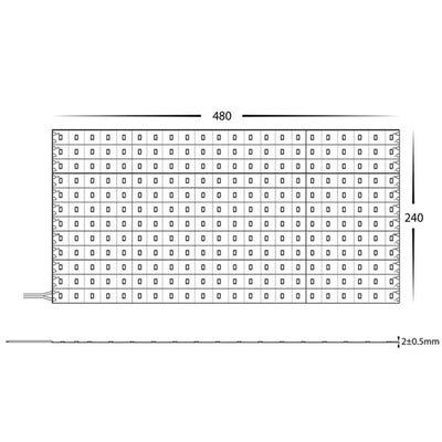 60w 24v DC 288LED IP20 LED Sheet Havit Commercial - HCP-382560X