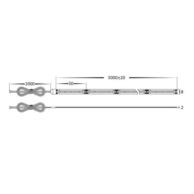 19.2w 24v DC 480LED 2.7k, 3k, 4k, 5k IP20 CSP LED Strip Havit Commercial - HCP-392519X