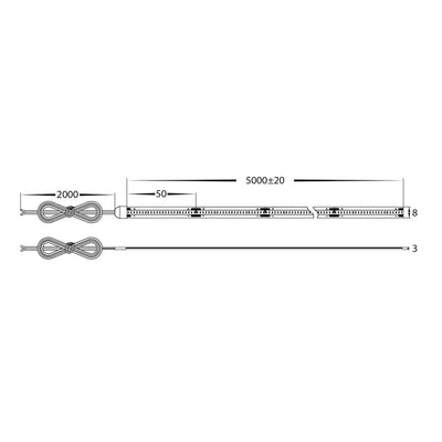 9.6w 24v DC 480LED 2.7k, 3k, 4k, 5k IP54 CSP LED Strip Havit Commercial - HCP-395596X
