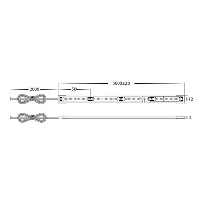 9.6w 24v DC 480LED 2.7k, 3k, 4k, 5k IP67 CSP LED Strip Havit Commercial - HCP-396596X