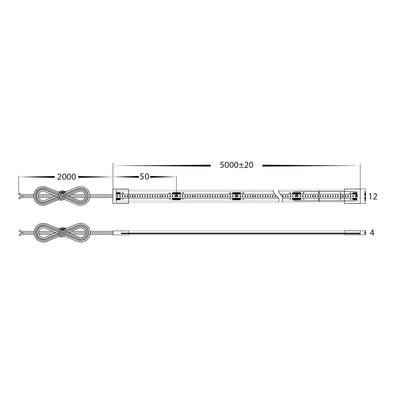 4.8w 24v DC 480LED 2.7k, 3k, 4k, 5k IP67 CSP LED Strip Havit Commercial - HCP-396548X