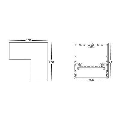 Accessories - Proline Linkable Pendant Connector L/T/X Shape in Black/White Havit Commercial