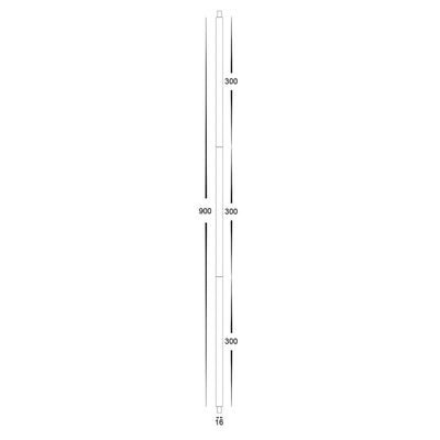 900mm Rod Set to Suit Dali Pendants in Black or White Havit Commercial - HCP-900MM-ROD-XXX