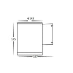 Fixed Down LED Wall Light 8w/12w/15w Tri-Colour in Black or White Havit Commercial
