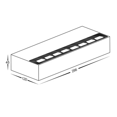 Aluminium LED Wall Washer Dali Dimmable 30w in Black/White Havit Commercial - HCP-23X3004