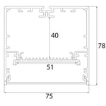 Proline Linear Extension 1200mm Triac Dimmable in Black or White Havit Commercial - HCP-602482,HCP-603482 