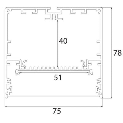 Proline Linear Pendant Light 1200mm Triac Dimmable in Black or White Havit Commercial - HCP-692482,HCP-693482