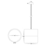 18w LED Pendant Light Dali Dimmable in Black or White Havit Commercial - HCP-89X1804-PDT