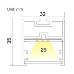 Circa LED Pendant Light 40w 800mm in Black or White Havit Commercial - HCP-64X13X, HCP-64X13X